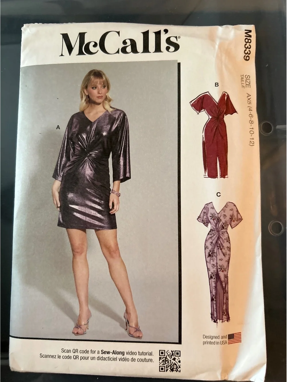 McCall's M8339 Sewing Pattern for Women's Dresses in Multiple Styles and Sizes